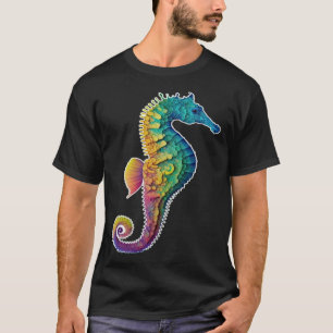 Colorful seahorse  Underwater  Diving  Aquarists T-Shirt