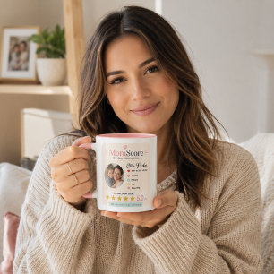 Colorful Search Style Mom Photo Tribute Mug