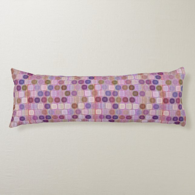 Colorful shapes body pillow (Front)