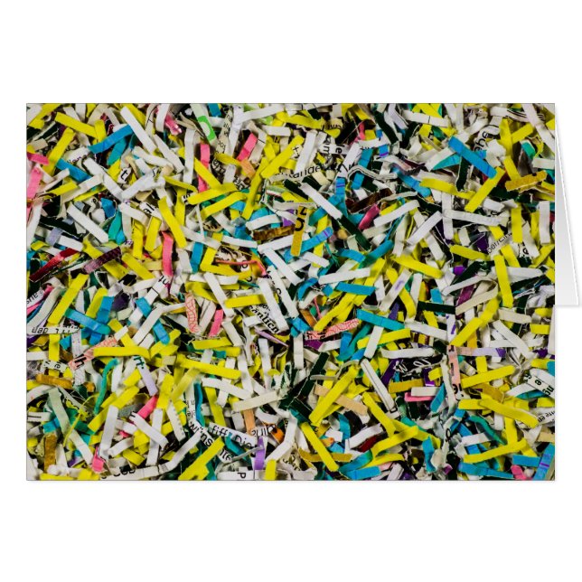 Colorful Shredded Paper (Front Horizontal)