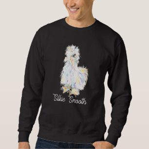 Colorful Silkies Smooth Sikie Chick Fluffy Chicken Sweatshirt