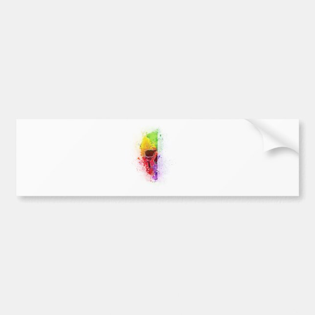 Colorful Skull - Colorful Skull Bumper Sticker (Front)