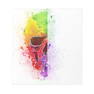 Colorful Skull Notepad