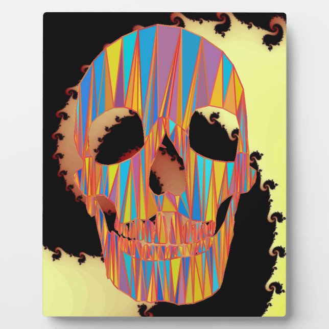 Colorful Skull Plaque (Front)