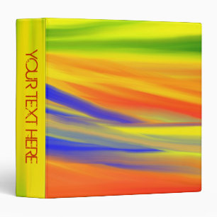 COLORFUL SKY PAINT RAINBOW ART BINDER