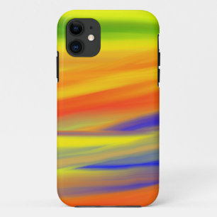 COLORFUL SKY PAINT RAINBOW ART iPhone 11 CASE