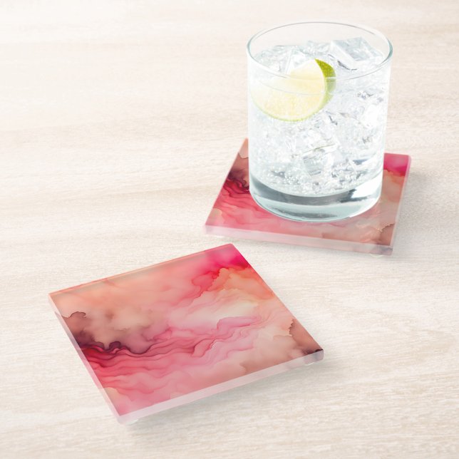 Colorful Smoke Art Glass Coaster (Creator Uploaded)