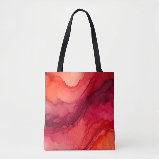 Colorful Smoke Art Tote Bag (Front)