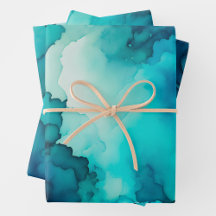 Colorful Smoke Art Wrapping Paper Sheets