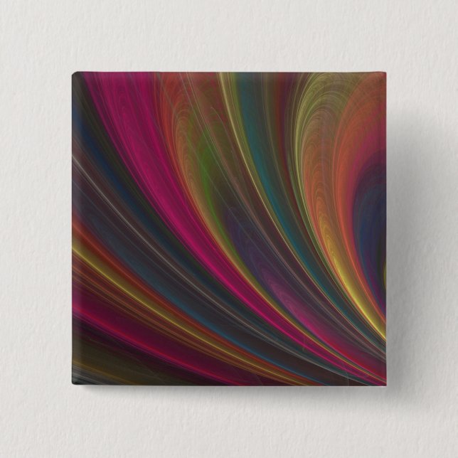 Colorful Soft Sand Waves 2 Inch Square Button (Front)