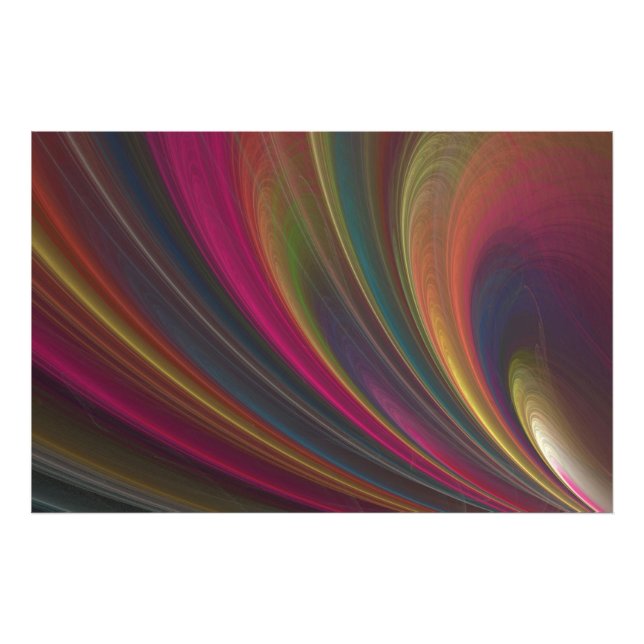 Colorful Soft Sand Waves Photo Print (Front)