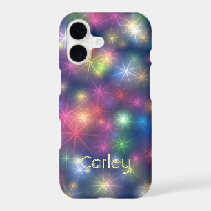 Colorful Sparkly Neon Lights Bokeh Personalised