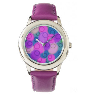 Colorful Sphere Abstract Painting Watch
