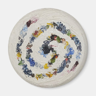 Colorful Spiral Refrigerator Magnet