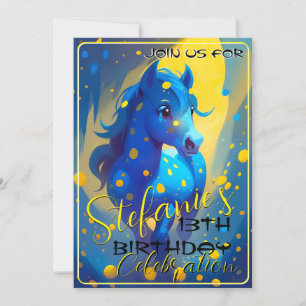 Colorful Spirit Pony 30 Anniversaire Invitation