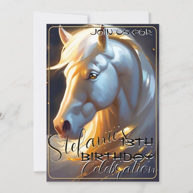 Colorful Spirit Pony 69 Anniversaire Invitation (Devant)