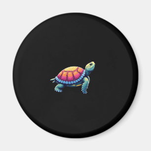 Colorful Splash Eastern Box Turtle (1) Magnet