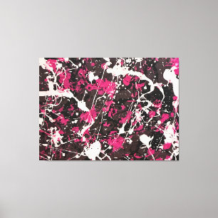 COLORFUL SPLATTER XLI - Action painting -Abstract- Canvas Print