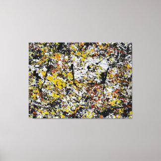 COLORFUL SPLATTER XVII - Action painting - Canvas Print