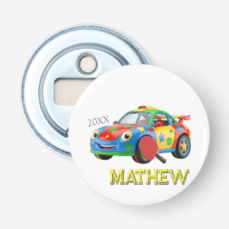 COLORFUL SPORTS CAR PADDLE MAN KIDS NAME YEAR 20XX BOTTLE OPENER