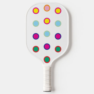 Colorful Spots Pickleball Paddle