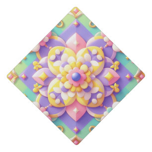 colorful spring/Easter/princess pastel Graduation Cap Topper