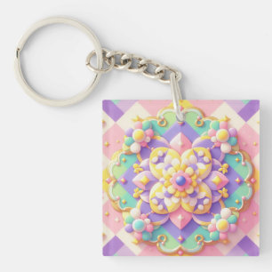 colorful spring/Easter/princess pastel Keychain
