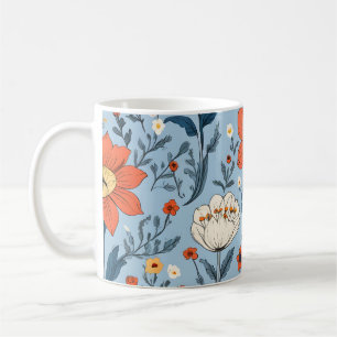 Colorful spring floral pattern coffee mug