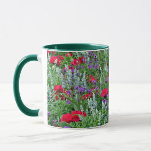 Colorful spring garden mug
