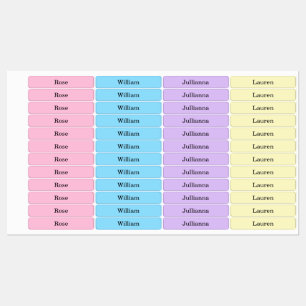 Colorful Spring Pastel Name