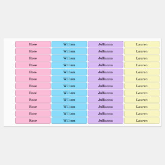 Colorful Spring Pastel Name