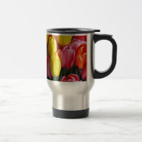 Colorful spring tulips bouquet
