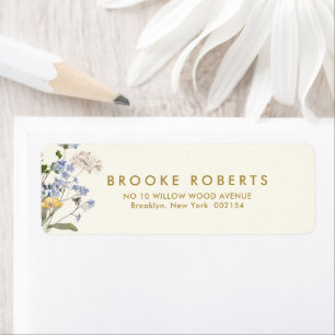 Colorful Spring Wildflower Meadow Gold Address