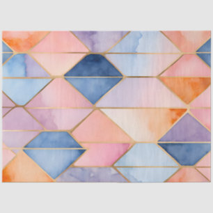 Colorful Stained Glass Art Tissue Paper