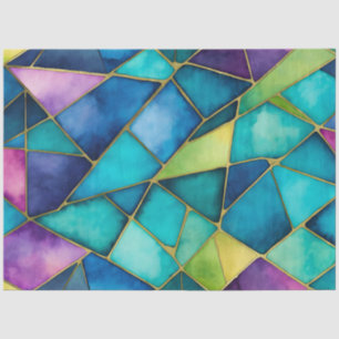 Colorful Stained Glass Art Tissue Paper