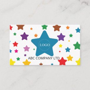 Colorful Star Unique Carte de visite éducatif