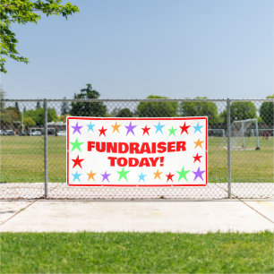 Colorful Stars Fundraiser Banner