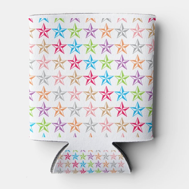 Colorful stars pattern can cooler (Front)