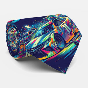 Colorful Stock Car Racing 3 Tie