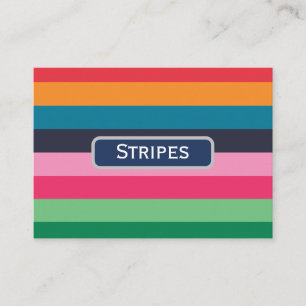 Colorful Stripes  Business Card
