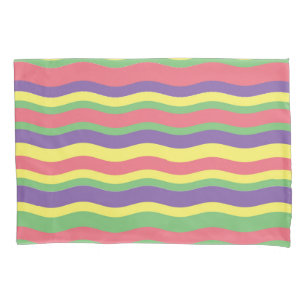 Colorful stripes design   pillowcase