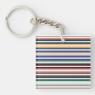 Colorful Stripes Keychain