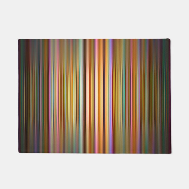 Colorful stripes pattern doormat (Front)