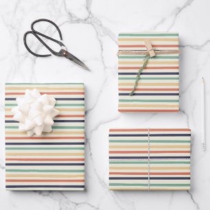  Colorful Stripes  Wrapping Paper Sheet