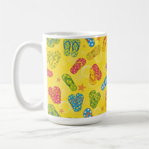 COLORFUL SUMMER FLIP FLOPS COFFEE MUG