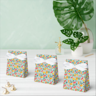 Colorful Summer Fruits Favor Box