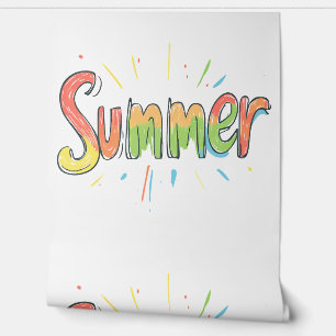 Colorful Summer Text  Wallpaper