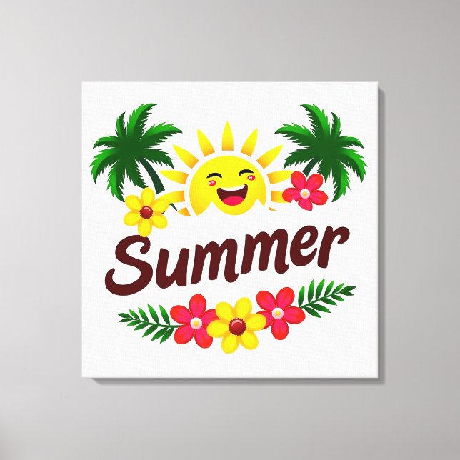 Colorful Summer Wall Art  (Front)