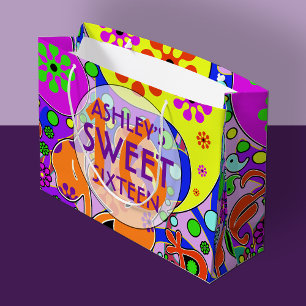 Colorful Sweet 16 Anniversaire Cadeau Sac