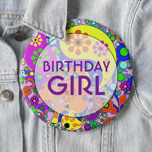 Colorful Sweet 16 Birthday Party Cake Pops 6 Inch Round Button